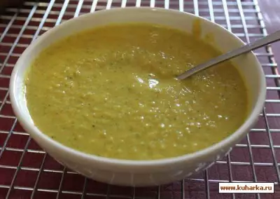 Овощной суп-пюре с тунцом