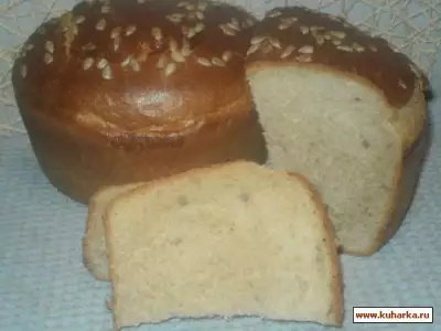 Хлеб с цельнозерновой мукой и семенами подсолнечника