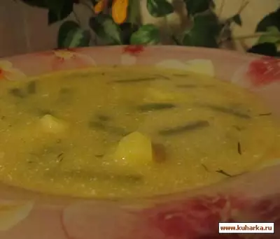 Суп с зеленой фасолью