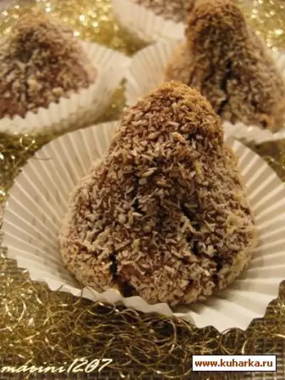 Шоколадно-кокосовое печенье