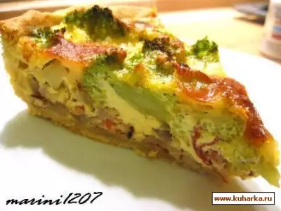 Пирог с брокколи broccoli kuchen