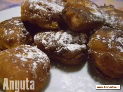 Испанские пончики с грушей bunuelos de pera