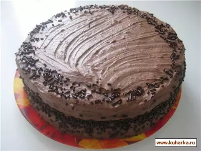 Шоколадный торт с шоколадно - апельсиновым муссом