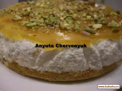 Орехово-абрикосовый торт (Tarta de frutos secos y albaricoque)