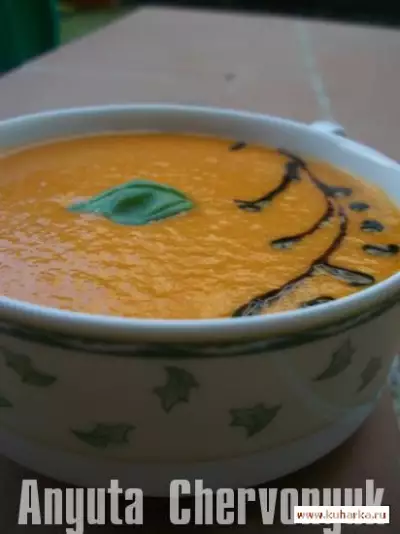 Суп крем из красных перцев crema de pimientos