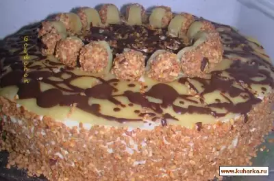 Giotto Torte/ Торт с лесными орешками и конфетами "Жиотто"
