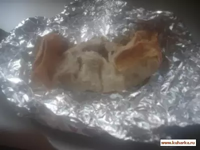 Мясо с картофелем, запеченные в лаваше