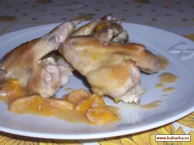 Куриные крылышки в мандаринах