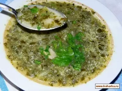 Зелёный шпинатовый суп