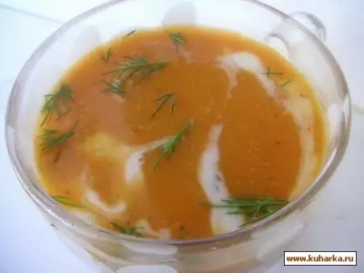 Тыквенный суп-пюре с медом