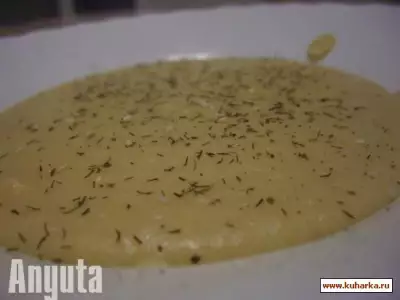 Суп-креп из гороха нут (Crema de garbanzos)