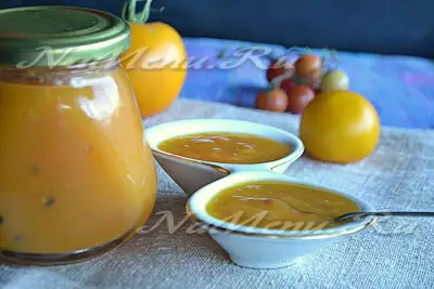 Кисло-сладкий соус из желтых овощей на зиму