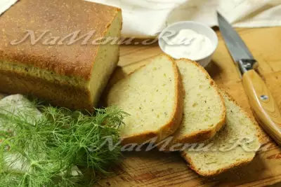 Кукурузный хлеб с травами