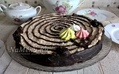 Торт "Трухлявый пень" с вареньем