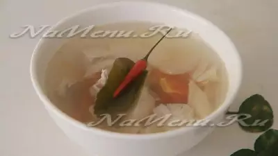 Тайский кокосовый суп Том Ям