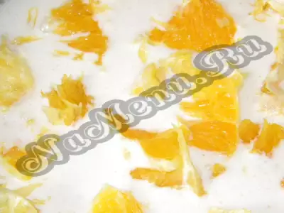 Рисовая запеканка с апельсинами