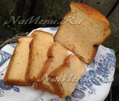Хлеб с сушеными помидорами и сыром в хлебопечке