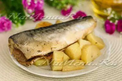 Рыба, запеченная в фольге, с картошкой