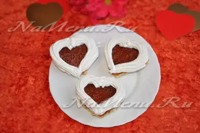 Пирожные "Валентинки" на день Святого Валентина
