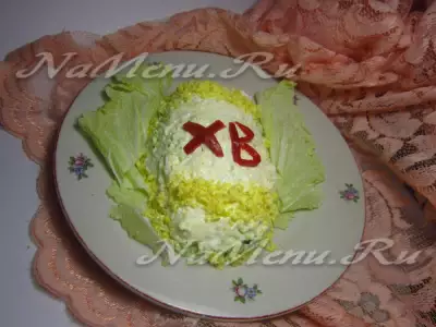 Пасхальный салат с мясом