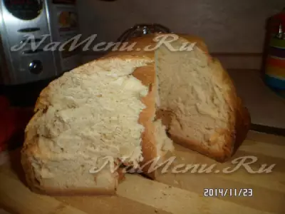 Белый домашний хлеб в хлебопечке lentel
