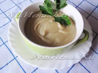 Грибной крем-суп с цветной капустой