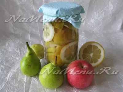 Консервированные груши с яблоками в сиропе