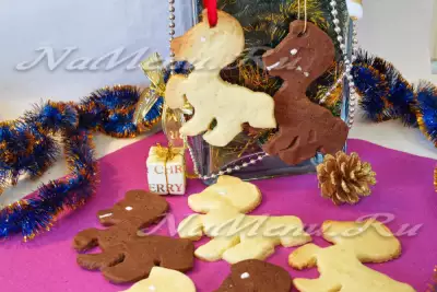 Новогоднее печенье "Лошадь"