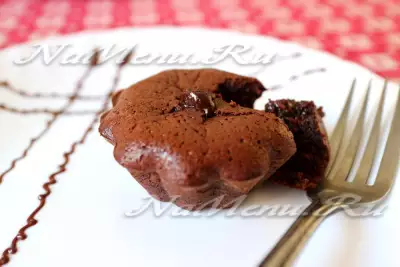 Lava cake или шоколадный кекс с жидкой начинкой