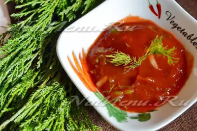 Соус из томатной пасты к мясу