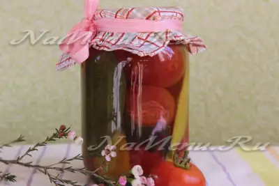 Консервированные помидоры с болгарским перцем