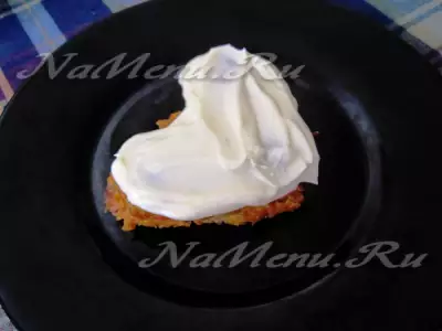 Морковный пирог с кремом маскарпоне