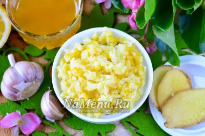 Имбирь лимон мед чеснок для чистки сосудов