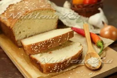 Кунжутный хлеб на молоке