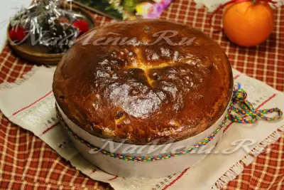 Итальянский рождественский кекс или пасхальный кулич Панеттоне