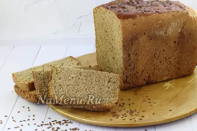 Цельнозерновой хлеб с отрубями в хлебопечке