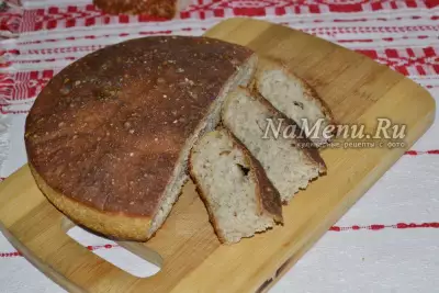 Простой хлеб за ночь без замеса теста