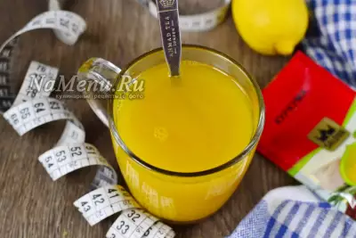 Лимонная вода с куркумой для похудения
