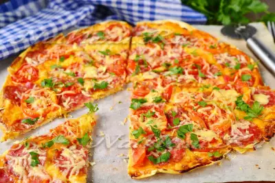 Быстрая и вкусная эконом пицца на лаваше
