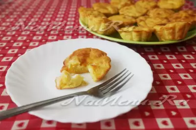 Картофельные кексы без муки с жидкой сырной начинкой