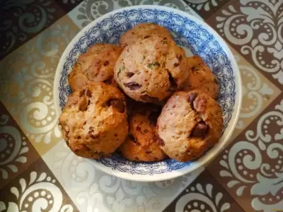 Печенье из овсяных хлопьев с мятой рецепт с фото