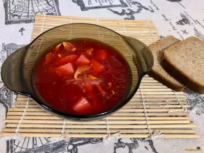 Красный куриный суп рецепт с фото