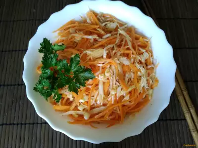 Морковь по-корейски с капустой рецепт с фото