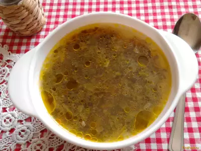 Суп с курицей и щавелем рецепт с фото