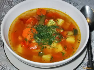 Суп из фасоли с овощами рецепт с фото
