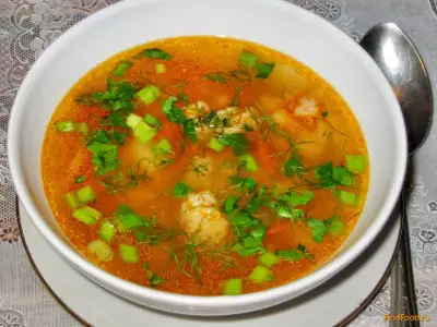 Суп с фрикадельками из индейки рецепт с фото