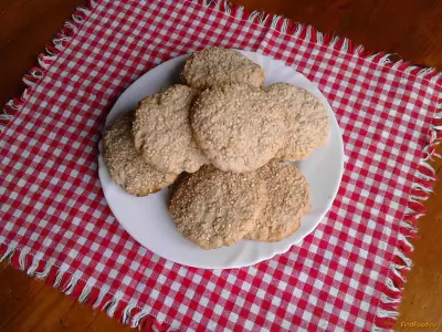 Кунжутное овсяное печенье рецепт с фото