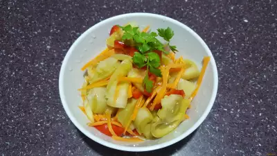 Салат из зеленых помидоров рецепт с фото