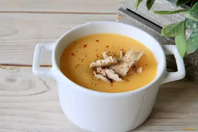 Суп пюре из овощей и фасоли рецепт с фото