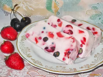 Сметанный десерт с ягодами рецепт с фото фото